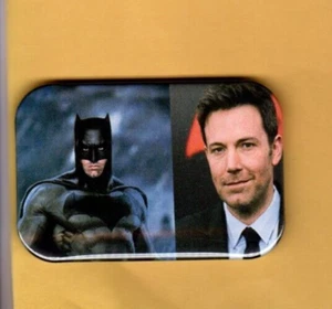 BEN AFFLECK AS BATMAN REFRIGERATOR MAGNET 2" X 3" WITH ROUNDED CORNER - Picture 1 of 2
