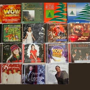19 Christmas CD Lot #AAU: 40 Stars Wow Now Nat King Cole Celtic Al Green Il Divo - Picture 1 of 11