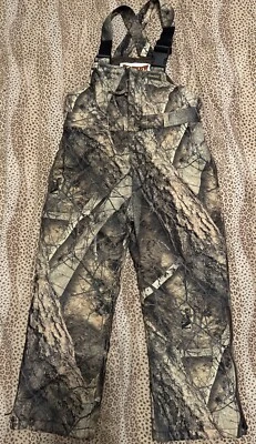Gamehide Hunter Hide Youth Medium Insulated And Windproof Camo Hunting Bibs 502 - Image 1 of 4