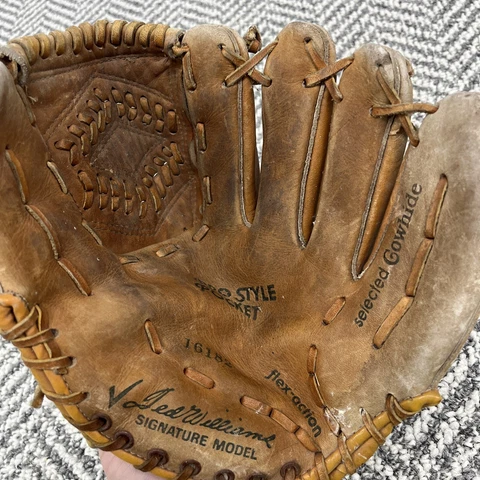 Sears Ted Williams Autograph Model Youth Baseball Glove RHT model 16182 Cover