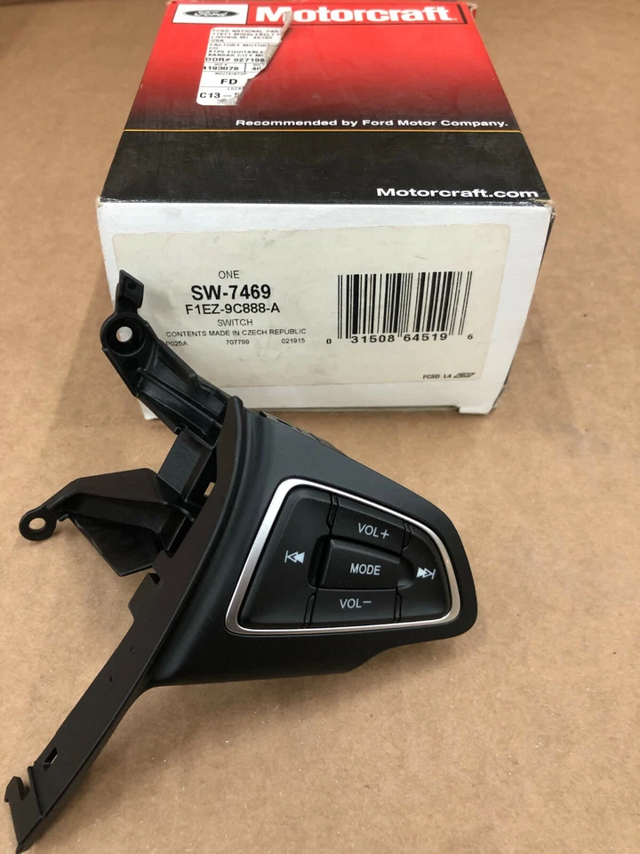 NUEVO INTERRUPTOR DE RADIO VOLANTE MOTORCRAFT SW-7469 PARA FORD FOCUS 2015-2018 1,0 L Foto 1 de 4