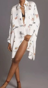 ART TO WEAR.......THE EXQUISITE COREY LYNN CALTER OVERSIZED SHIRT/DRESS TO SZ 4X - Picture 1 of 9