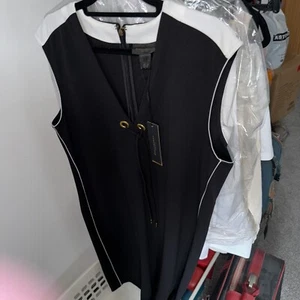 DKNY Black Dress L - Picture 1 of 11