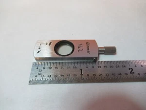 LEITZ GERMANY GLIMMER 1/4 LAMBDA SLIDE MICROSCOPE OPTICS PC AS PICTURED &3K-A-66 - Picture 1 of 10