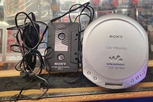 Sony Walkman Car Ready D-E226CK ESP Max w/ Car Adapter & Cassette Silver - Works - Picture 1 of 7