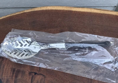 New CUTCO Slotted Spoon Classic Brown Handle Cooking Kitchen Utensil 12" - Image 1 of 4