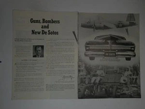 Anuncio de revista* - 1942 - De Soto - Segunda Guerra Mundial - (2 páginas) - Imagen 1 de 1