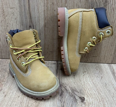 Timberland Premium 6" pulgadas Impermeable Niño Botas Trigo Nubuck 12809 Talla 5 Foto 1 de 4
