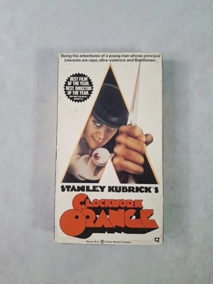 A Clockwork Orange (VHS, 1991) Stanley Kubrick Cult Classic Movie was in 1971 - Image 1 of 4