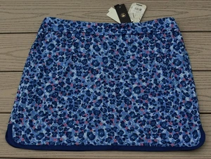 NWT EP New York Womens 17.5 Inch Pull On Golf Skort-Medium @$98 BLUE Multi Print - Picture 1 of 9