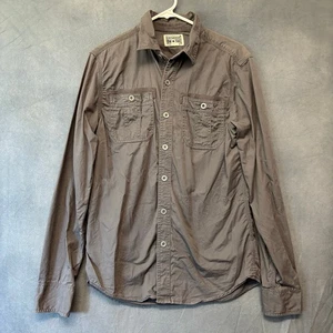 Converse One Star Long Sleeve Shirt Skater Grunge Rockstar Outdoors Button Down - Picture 1 of 13