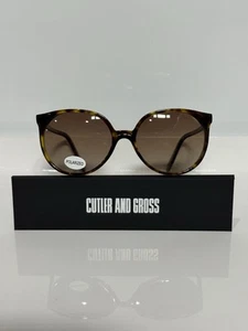 Cutler & Gross Havana Circle Woman Acetate custom Polarized Gradient Sunglasses - Picture 1 of 7