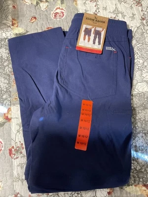 Pantalón convertible Eddie Bauer azul para niños jóvenes talla M 10/12 nuevo con etiquetas  Foto 1 de 3