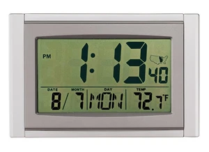 5 in 1 Large LCD Atomic Clock - Picture 1 of 2