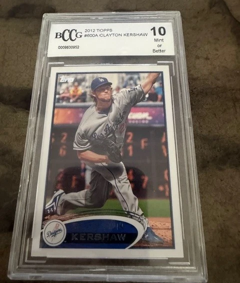 2012 Topps Clayton Kershaw BCCG 10 #600 Dodgers - Image 1 of 2