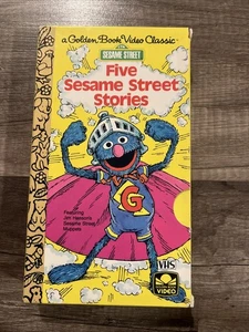 Sesame Street - 5 Sesame Street Stories (VHS, 1990) Golden Book Video Classic - Picture 1 of 3