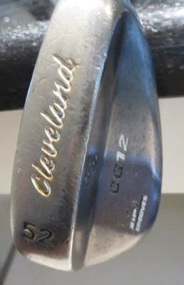Cleveland CG12 ZIP GROOVES Gap Wedge 52°/10 2-RED DOT  Steel Shaft 36" - Image 1 of 4