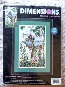 OOP 1999 Dimensions Counted Cross Stitch Kit Personally Yours 35015 - Picture 1 of 4