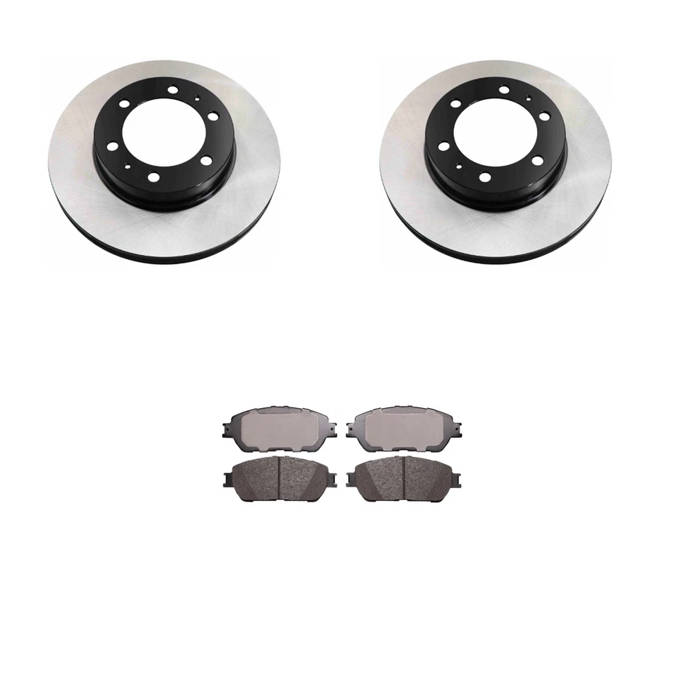 Advics Front 319mm Disc Brake Rotors & Ceramic Pads Kid for Toyota Tacoma 05-15 - Image 1 of 1