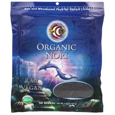 Earth Circle Organics Organic Nori Sheets 50 Sheets 4 4 oz 125 g Kosher, - Image 1 of 2