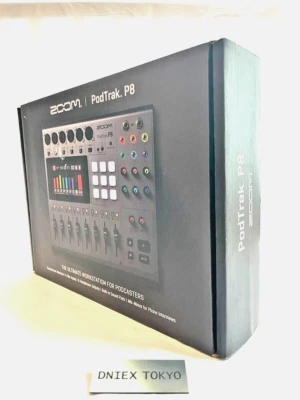 ZOOM PodTrak P8 Workstation for Podcast Recorder Smartphone Tablet Silver NEW - Image 1 of 4