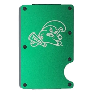 Tulane Green Wave Aluminum RFID Cardholder - Green - Picture 1 of 1