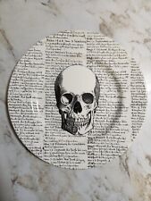 New Royal Stafford Made In England Skull Halloween 11" Dinner Plate Replacement