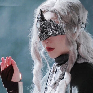 Dark Souls III Priestess Fire Keeper Eye Mask PU Eyemask Halloween Cosplay Prop - Picture 1 of 20