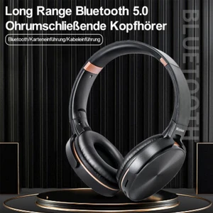 Bezprzewodowe stereofoniczne słuchawki basowe Bluetooth 5.0 bezprzewodowe składane słuchawki nauszne - Zdjęcie 1 z 12