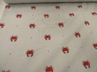 ROCKPOOL from FRYETTS Cotton Print Fabric Curtains Cushions Upholstery - Image 1 of 4