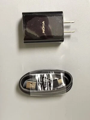 ✨Cargador Nokia OEM (5V-2A) YUTCH22TVL negro y cables Foto 1 de 2