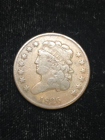 1826 Classic Head Half Cent - Nice Coin great details no problems Free Shipping Cover