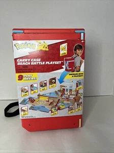 NEW NWT Pokémon Carry Case Beach Battle Playset - Portable Transforming Backpack - Picture 1 of 5