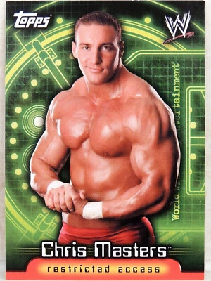 WWE CHRIS MASTERS TOPPS INSIDER CARD 4 2006 WRESTLING WWF ECW - Image 1 of 2