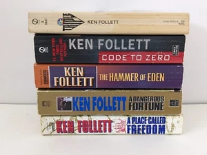 KEN FOLLETT lot of 5 PB suspense thriller mystery novels - Picture 1 of 3
