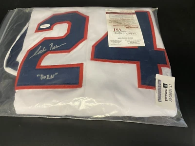 CORBIN BERNSEN ROGER DORN AUTOGRAPHED INSCRIBED JERSEY JSA CERT MAJOR LEAGUE - Image 1 of 3
