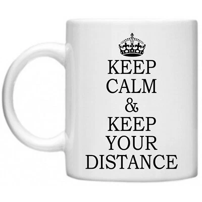 Mantenga la calma mantener la distancia pandemia higiene cuidado personal virus distanciamiento social  Foto 1 de 2