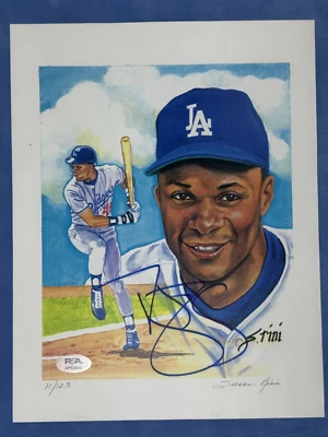 Darryl Strawberry Signed Auto 8.5x11 Art Print LE 11/125 PSA Dodgers - Image 1 of 4