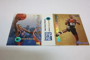 1994-95 Skybox Emotion Promo Panel David Robinson Grant Hill #DRGH Rookie RC HOF - Picture 1 of 7