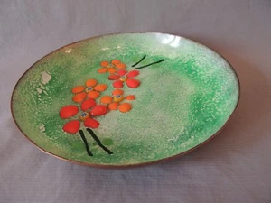 Decorative small Plate of Copper Hand Painting 14,5cm x 14,5cm - Picture 1 of 7