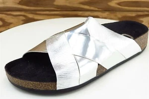 Circus Sam Edelman Sz 6 M Silver Slide Synthetic Women Sandals Allison - Picture 1 of 7