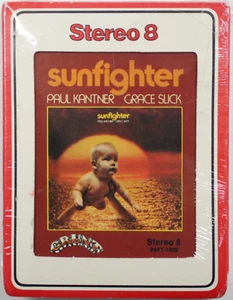 GRACE SLICK & PAUL KANTER - SUNFIGHTER - RARE NEW SEALED 1971 8 Track 70s Grunt - Picture 1 of 3