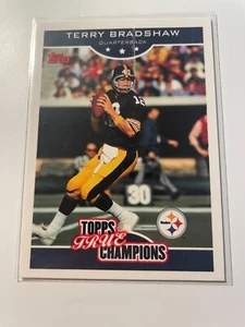 2006 Topps True Champions TERRY BRADSHAW Card #14 of 18 Pittsburgh Steelers 02 - Picture 1 of 1