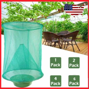1/2/4/6 Packs Outdoor Ranch Fly Trap Killer Bug Net Cage Perfect for Horses Farm - Picture 1 of 16