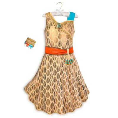 Disney Store Pocahontas Costume Dress Up Princess Halloween Girl Outfit NEW - Image 1 of 4