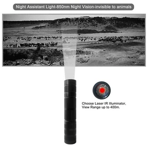 Zoomable 850nm IR Torch Night Vision Light Lamp Scope Mount Hunting Flashlight - Picture 1 of 12