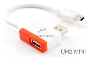USB 2.0 Pigtail HUB con mini USB y conector de paso USB 2.0 tipo A - Imagen 1 de 4