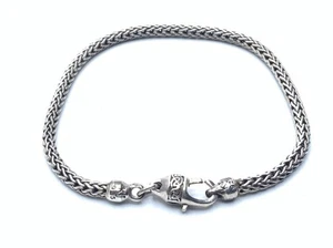 KEITH JACK JEWELRY HANDMADE STERLING SILVER DRAGON WEAVE CELTIC 8” BRACELET - Imagen 1 de 6