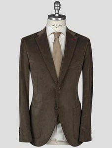 NEW ISAIA BROWN COTTON BLAZER US 38 - EU 48 Y640 - Picture 1 of 8