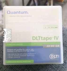 1 Quantum THXKD-02 DLTtape IV 40/80 GB DLT Backup Tape New Unopened - Afbeelding 1 van 2